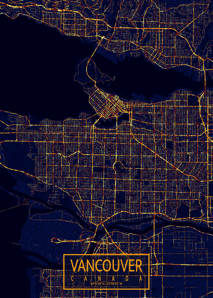 Vancouver City At Night