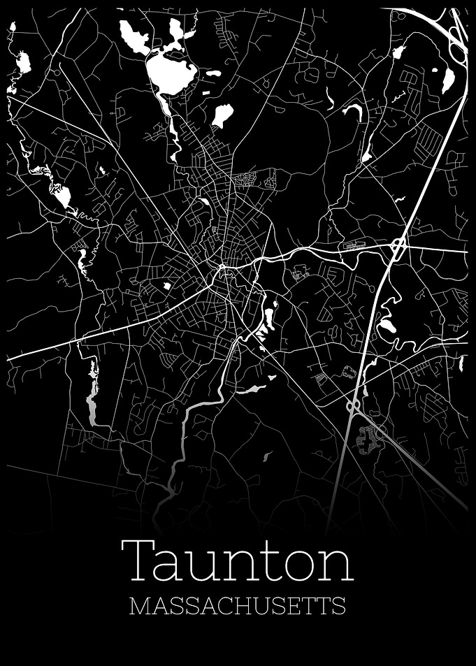 Taunton Massachusetts map