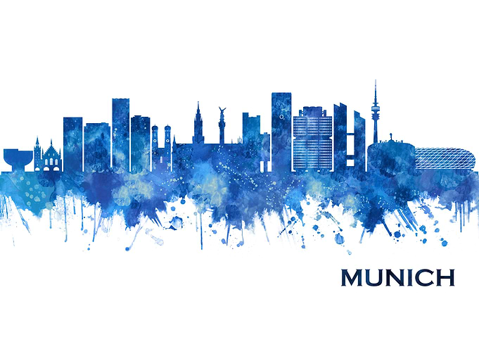 Munich Germany Skyline