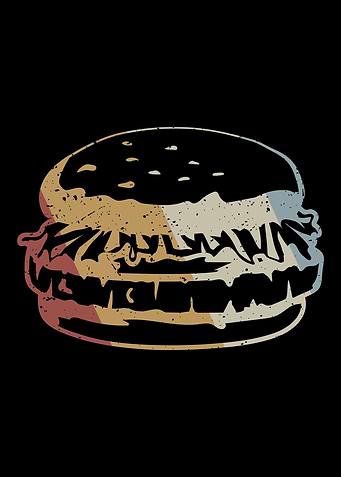 Burger Retro Vintage