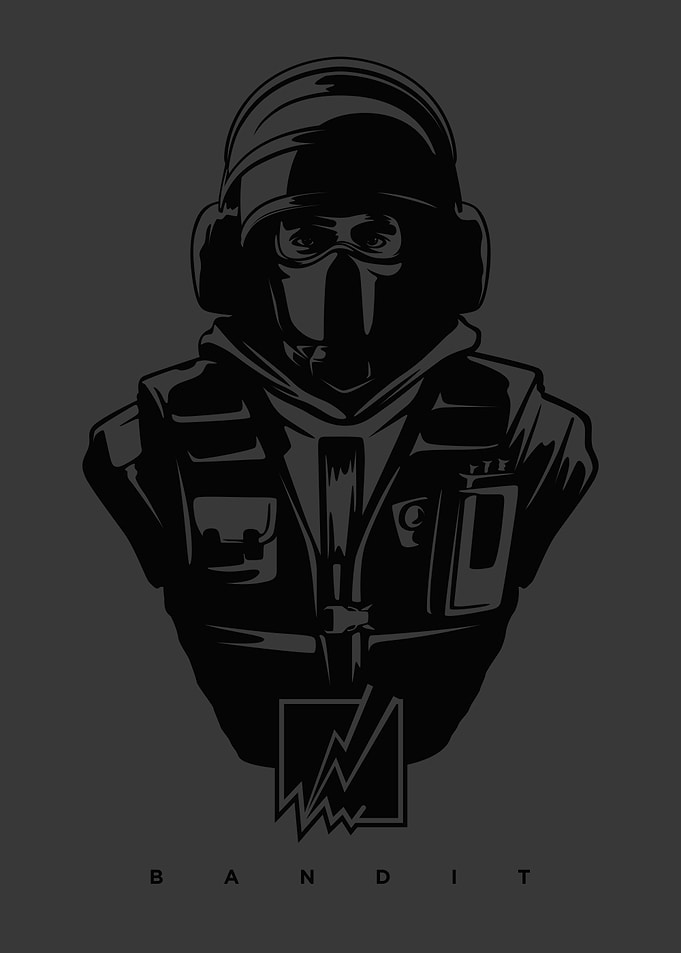 Grey Bandit Portrait