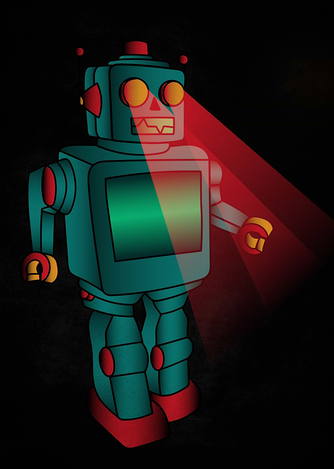 robot retro vintage 2