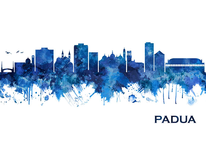 Padua Italy Skyline Blue