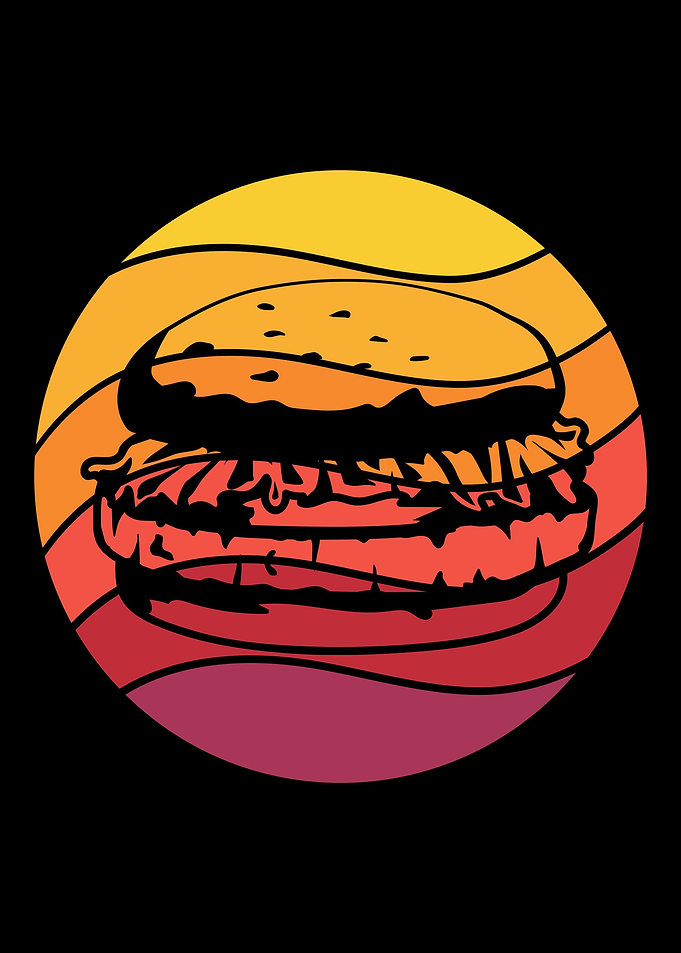 Burger Retro Vintage