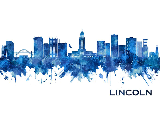 Lincoln Nebraska Skyline