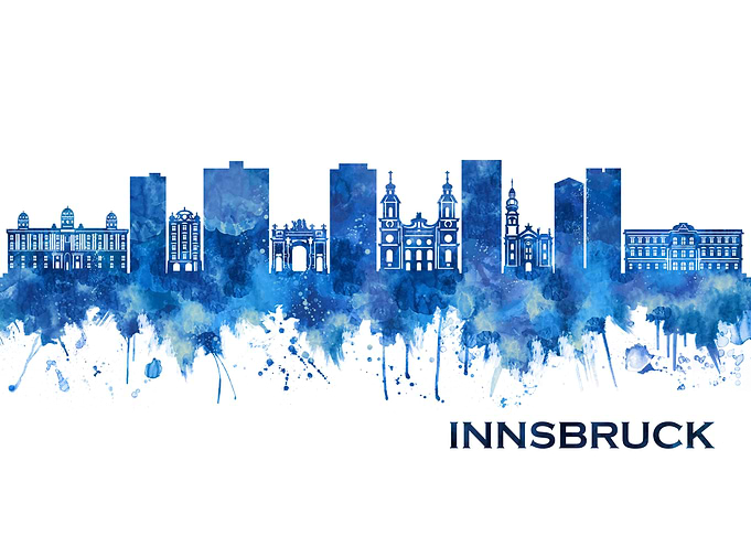 Innsbruck Austria Skyline