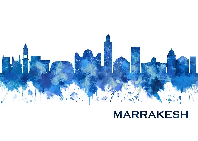 Marrakesh Morocco Skyline