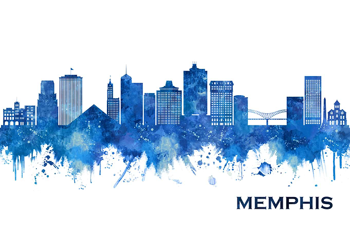 Memphis Tennessee Skyline