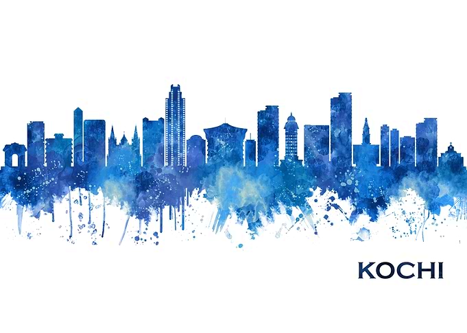 Kochi Kerala Skyline Blue