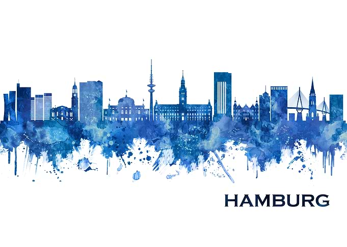 Hamburg Germany Skyline