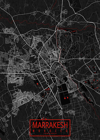 Marrakesh Map Oriental