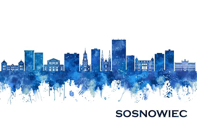 Sosnowiec Poland Skyline