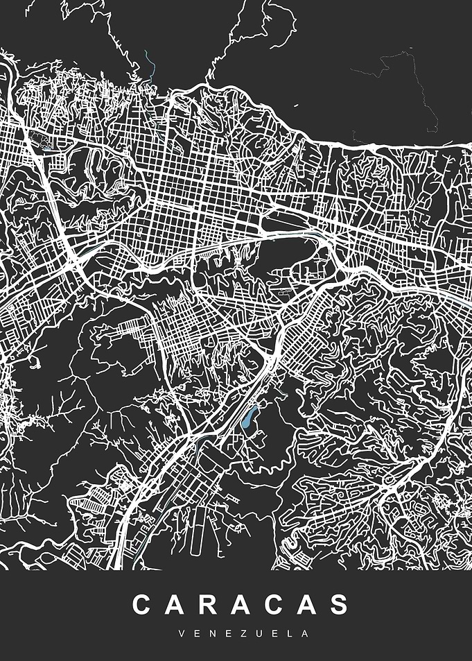 CARACAS City Map VENEZUELA