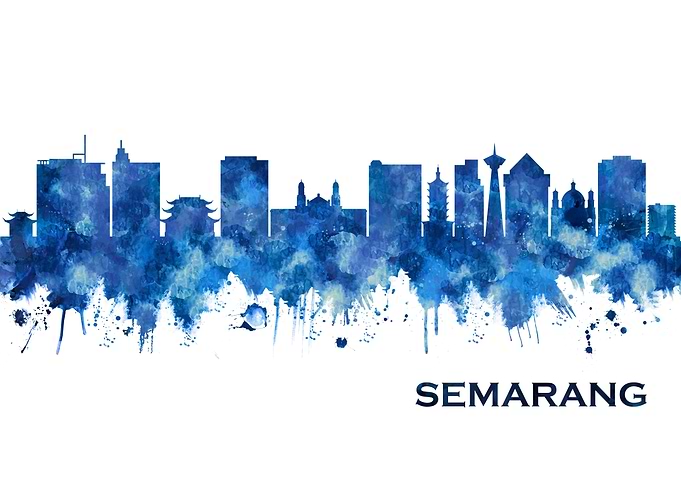 Semarang Indonesia Skyline