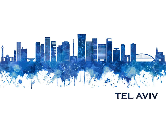 Tel Aviv Israel Skyline
