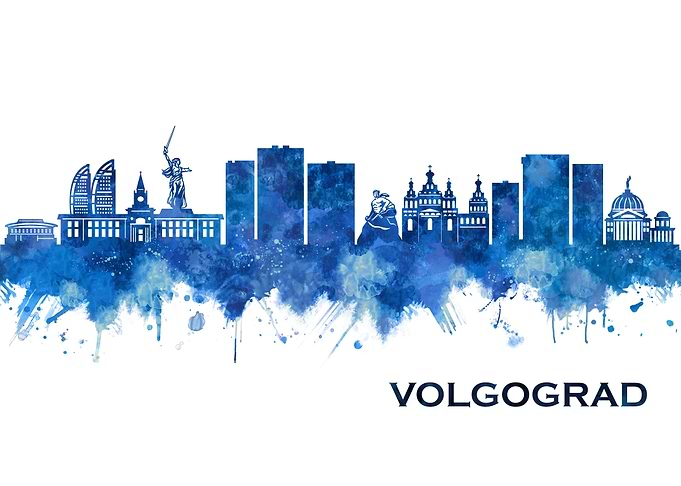 Volgograd Russia Skyline