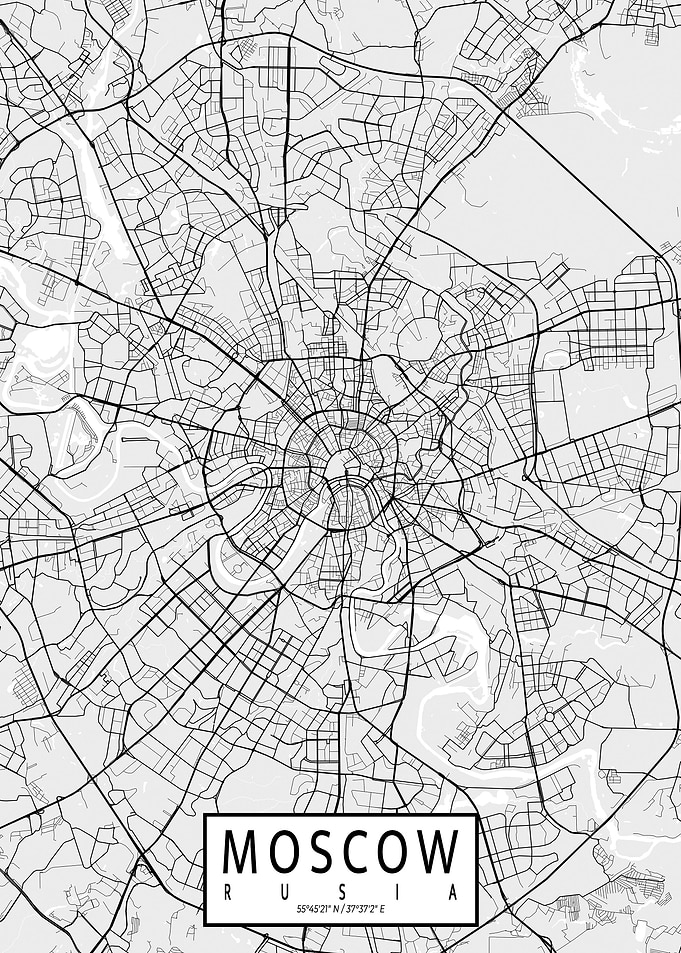 Moscow City Map Light