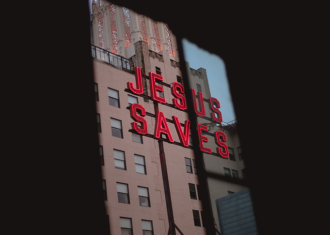 Jesus Saves Facade