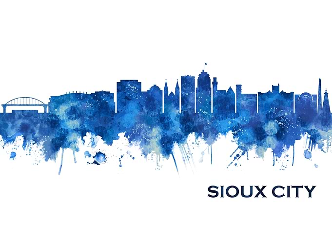 Sioux City Iowa Skyline