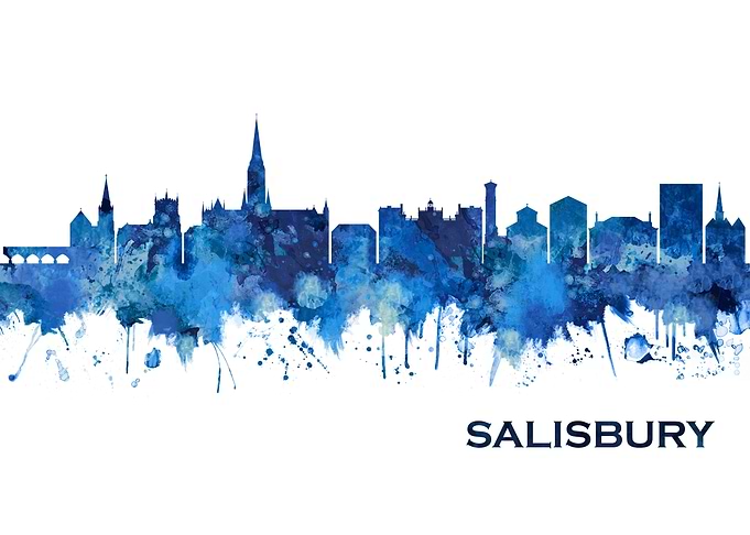Salisbury England Skyline
