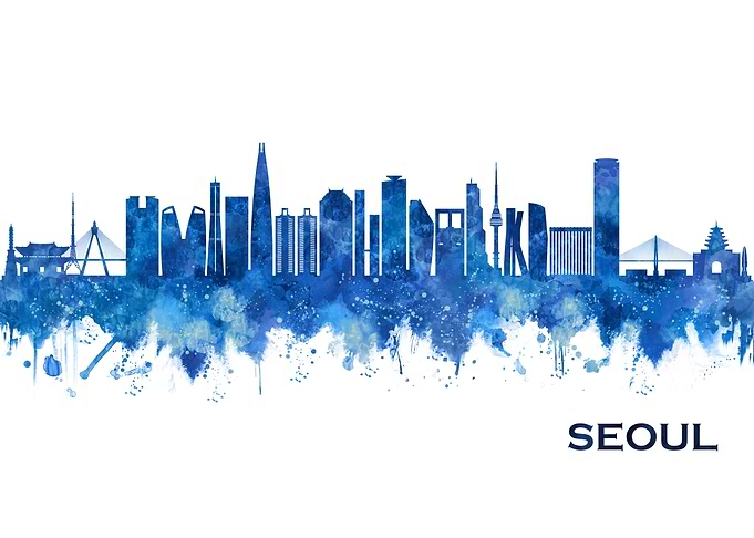 Seoul South Korea Skyline