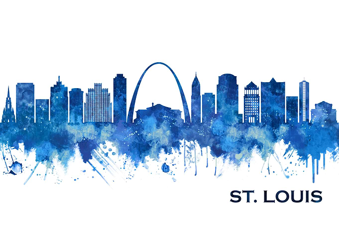 St Louis Missouri Skyline
