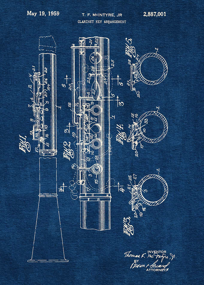 1959 Clarinet Key