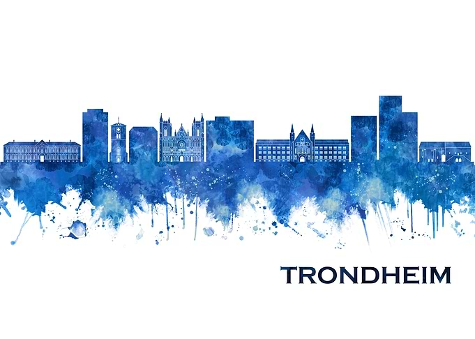 Trondheim Norway Skyline