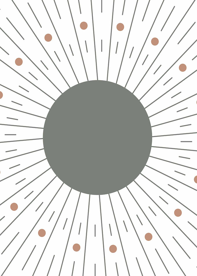 Boho Sunburst Print Art 6