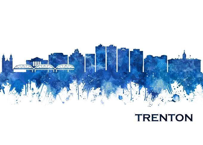 Trenton New Jersey Skyline