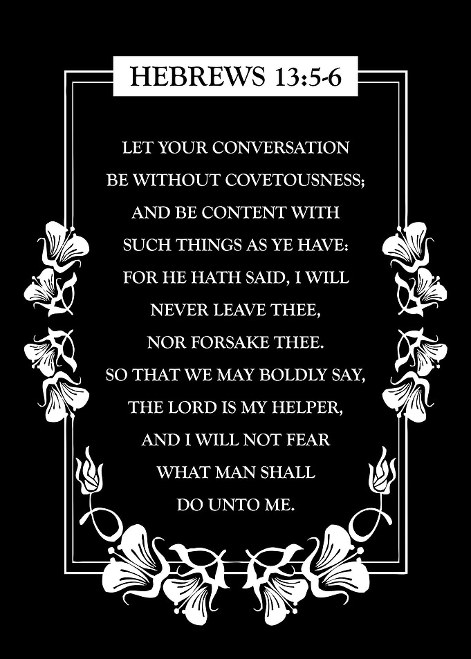 Hebrews 13 5 6