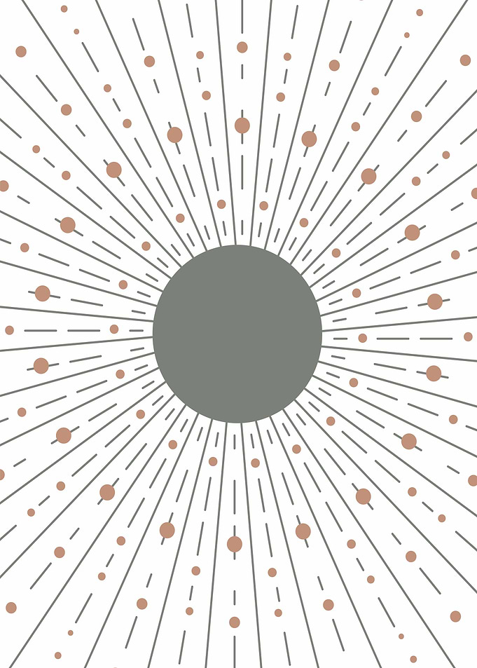 Boho Sunburst Print Art 2