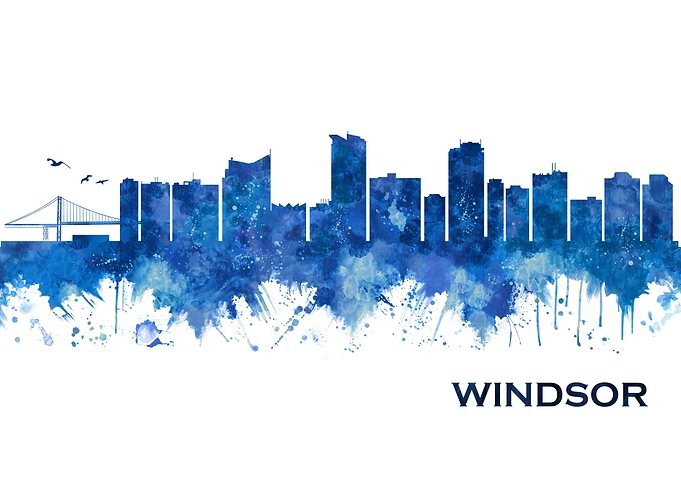 Windsor Canada Skyline
