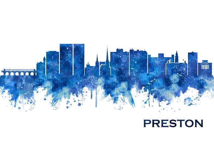 Preston England Skyline