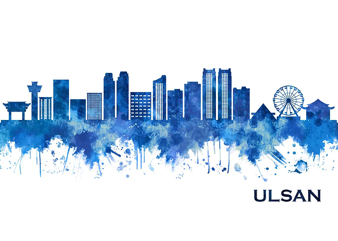 Ulsan South Korea Skyline