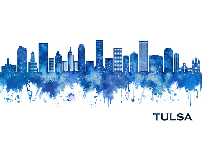 Tulsa Oklahoma Skyline
