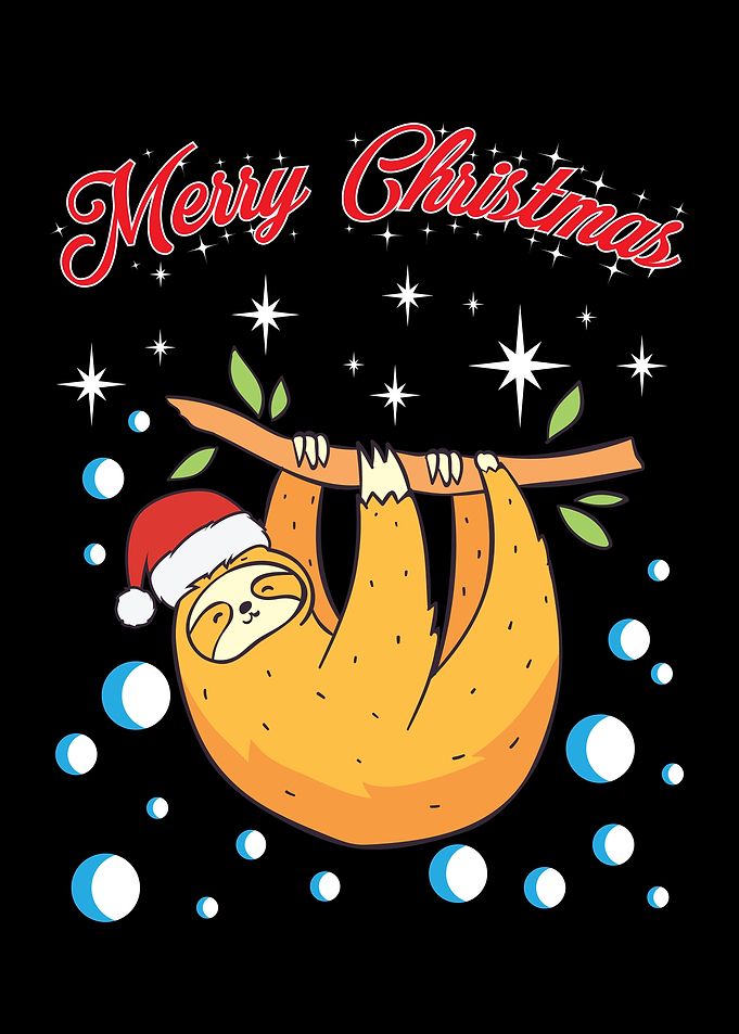 Sloth Santa Claus