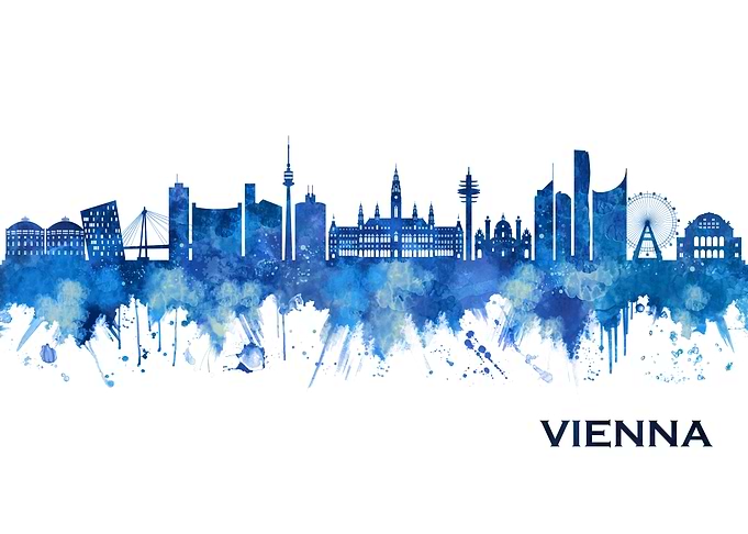 Vienna Austria Skyline