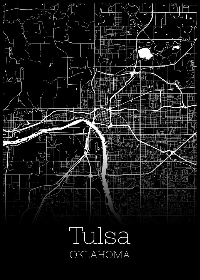 Tulsa Oklahoma map