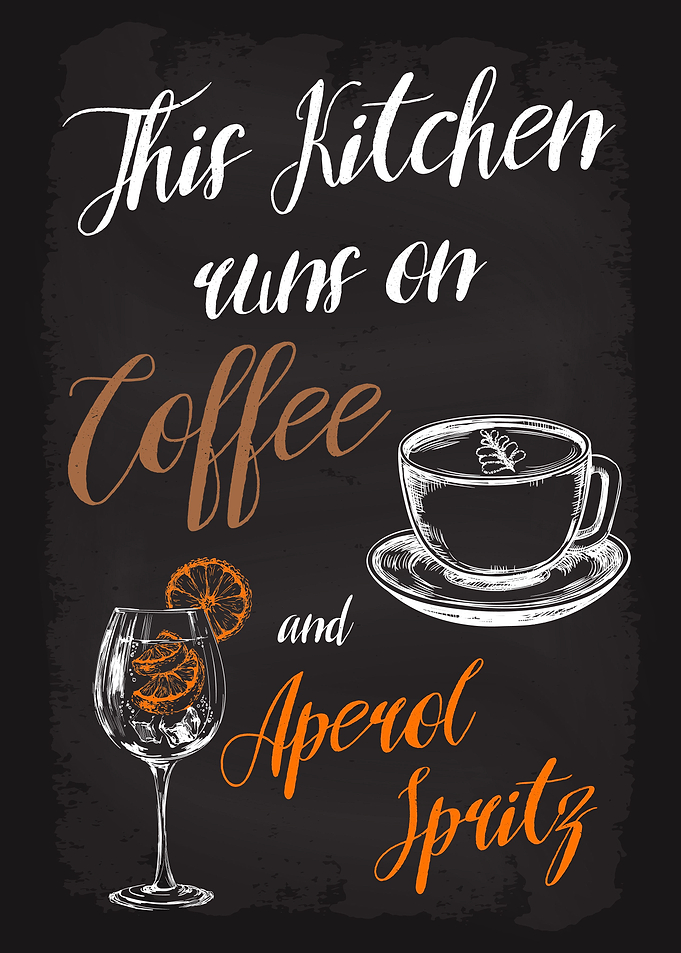 Kitchen Runs Coffee Aperol