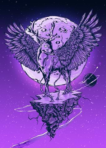 The winged Deer