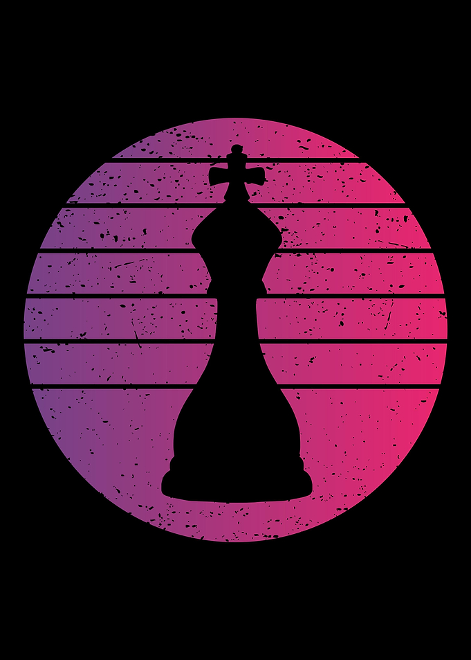 King Chess Retro Vintage