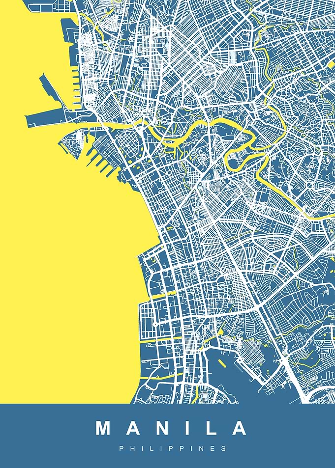 MANILA Map PHILIPPINES
