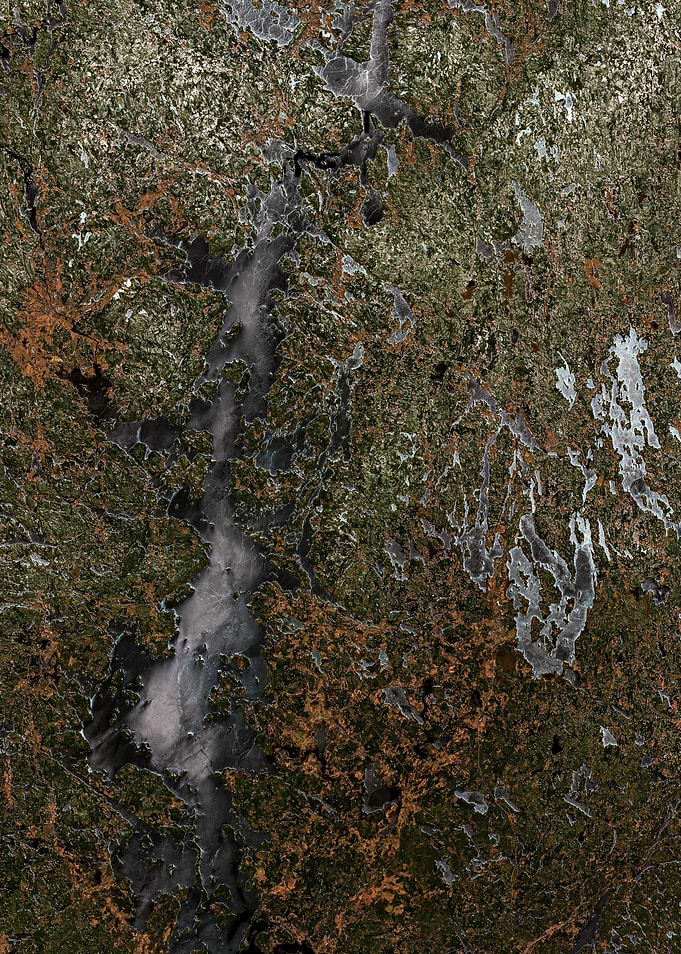 Finland thawing lakes