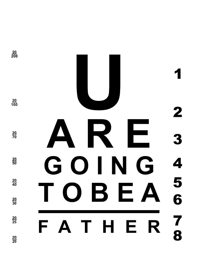 Going to be a father chart