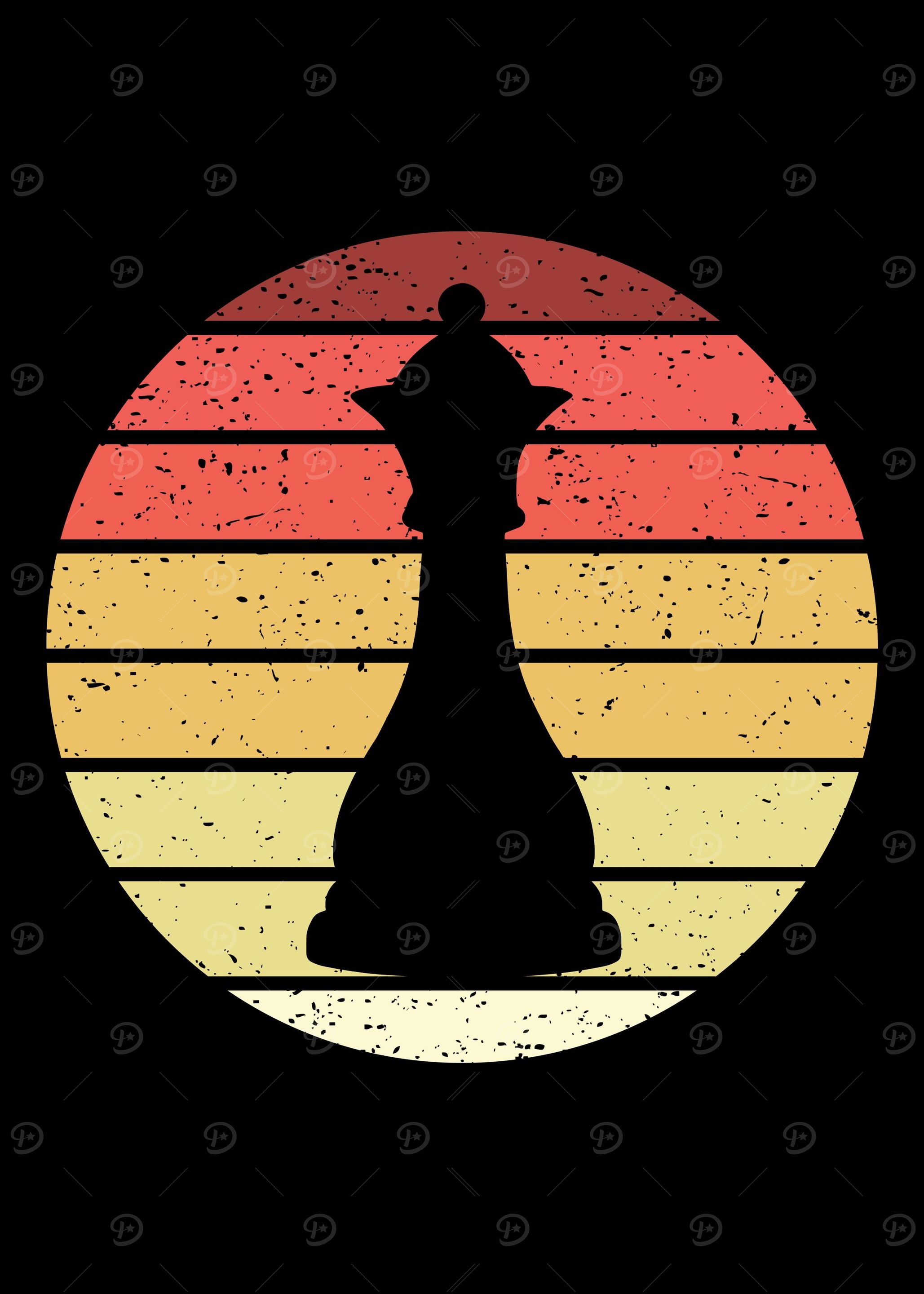 Queen Chess Retro Vintage