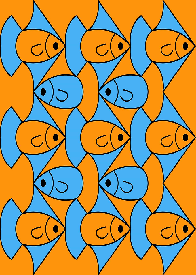 Fish Bicolor Tessellation
