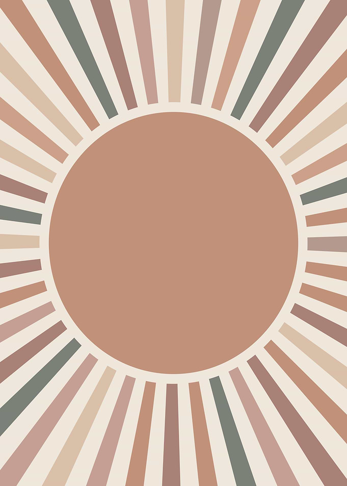 Boho Sunburst Print 1