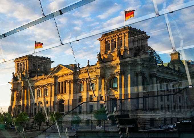 Reichstag Glass Reflection