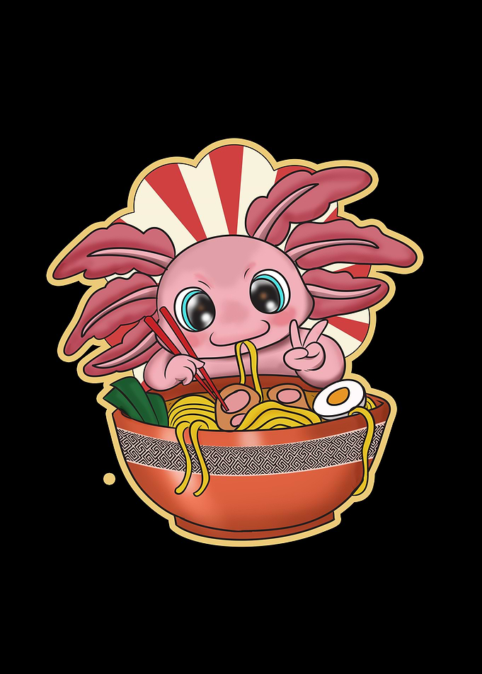 Axolotl kawaii Funny